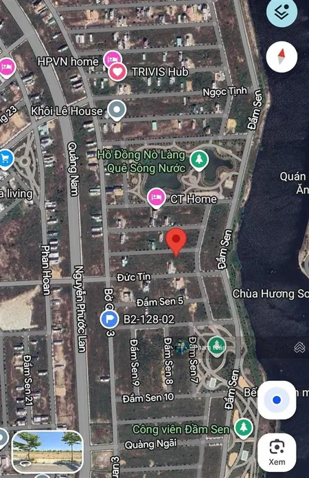 Lô đầm sen sát sông nam hòa xuân sạch đẹp b2 130 100m2 đường 7m5