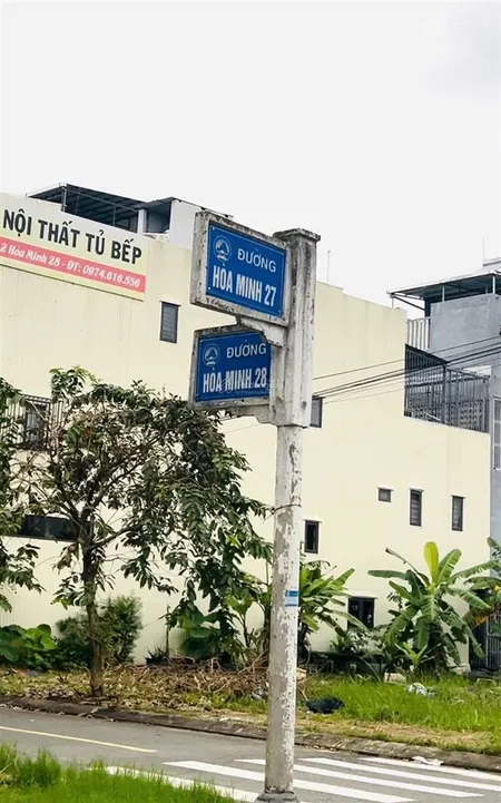 Bán lô đất đường hoà minh 27 khu b phương trang