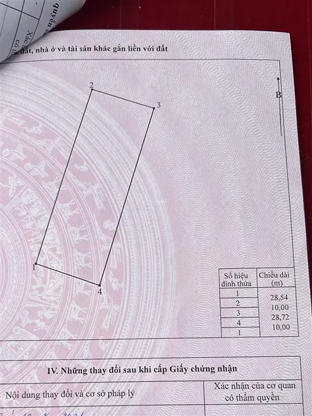 Chính chủ bán lô đất 286m đất vuông vắn ko lỗi pháp lý dõ ràng giá 9.5 triệu/1m