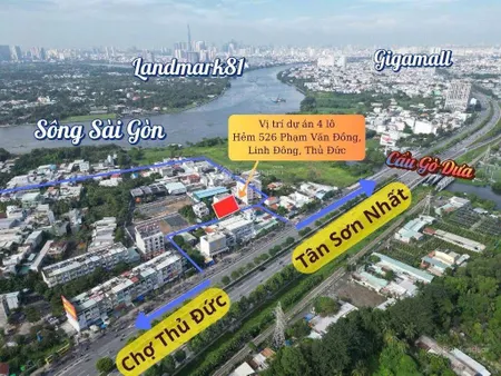 Bán đất thủ đức phường linh đông ( cũ) sát phạm văn đồng dt 73m( 5,5m x 14m ) chỉ 6.7 tỷ tl