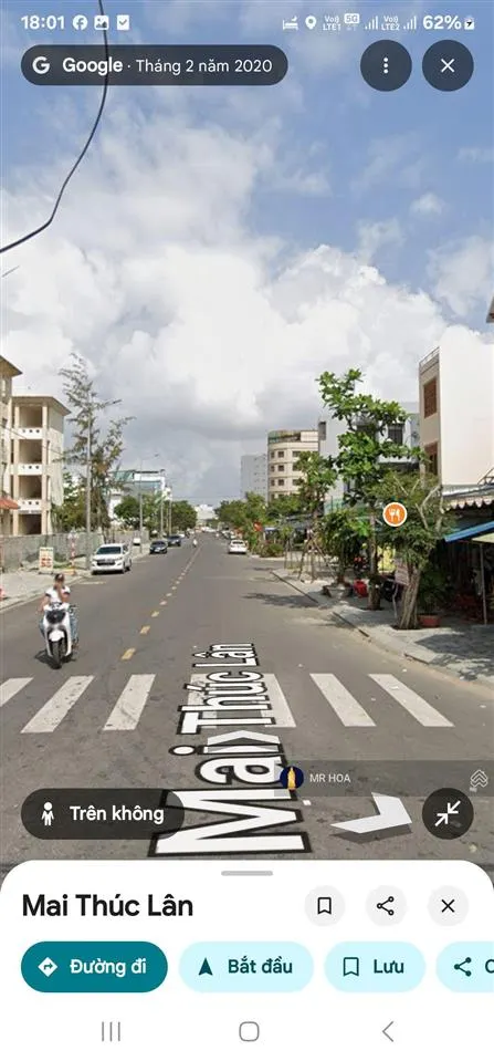 Cần tiền bán lô đất biển 145m2 phố tây an thượng ( kiệt 6,5m mai thúc lân )