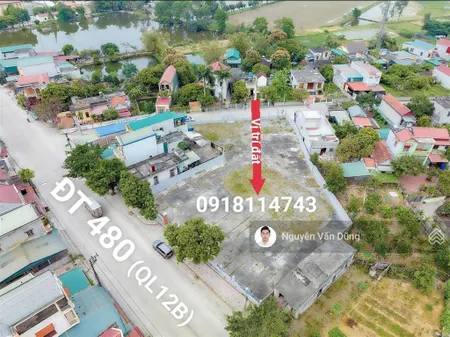 Bán đất 1.515,5m² có 2 mặt tiền ql12b. xây lâu đài, ks đẹp. 0918 114 ***