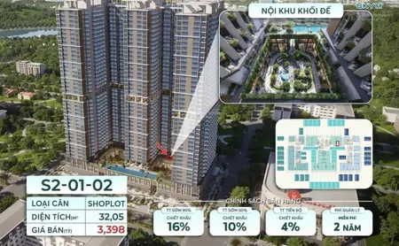 Hàng ngoại giao căn khối đế giá 2,9 tỷ, cho thuê 15tr/th dự án sky m hạ long