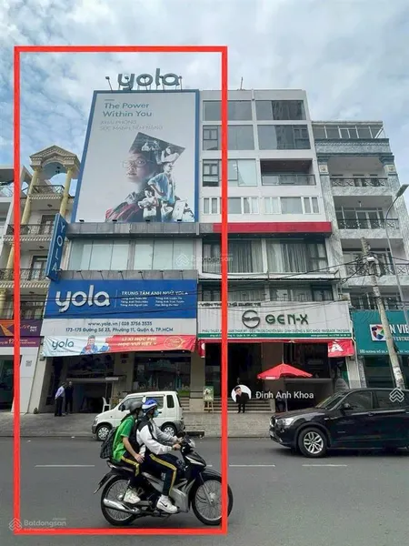 Kim cương tòa building giảm 3 tỷ, mặt tiền gần hậu giang quận 6, 162m2, giá bán 57 tỷ