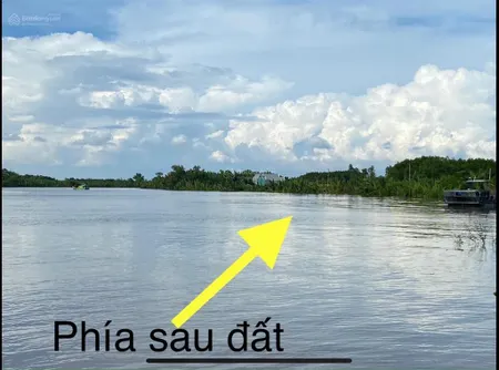 Bán đất thổ cư 2 mặt tiền, một mặt sông lớn tại an thới đông, cần giờ