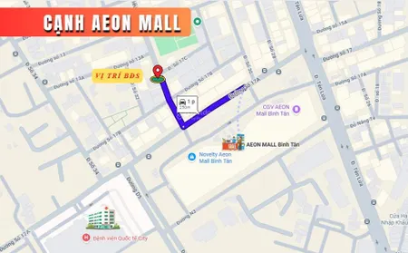 Bán đất khu ao sen tên lửa, mt đường số 32, dt 5 x 20m, 13.5 tỷ. cạnh aeon mall (tín hưng)