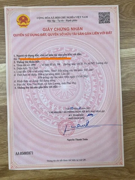 Bán đất tặng bt mái thái vừa xây full nội thất ( về ở luôn ) cách nút giao ct 5km ,713m2 lô góc .