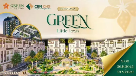 Green litle tower cổ bi gia lâm hà nội liền kề 90m2 5 tầng trục công viên, giá 15,4 tỷ