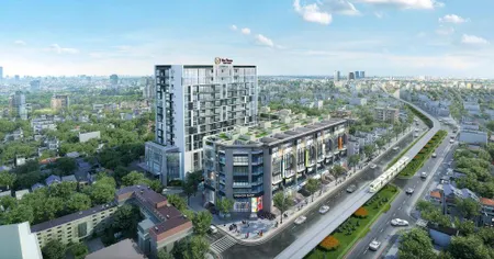 Bán căn hộ the terra hào nam 90m², 3pn, căn góc thoáng đẹp, sổ đỏ sẵn giá 150tr/m²