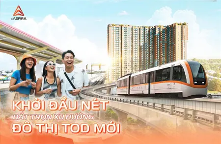 Căn hộ the aspira liền kề metro số 1, nằm trong quy hoạch tod 18.8ha của tp.hcm, ck ngay 3%