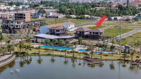 Biệt thự góc 243m2 view hồ khu nam long 2, cái răng giá 16 tỷ (tl)