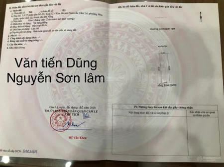 Bán lô góc to, đắc địa 235,4m2 hai mặt đường văn tiến dũng 10m5 và trục 15m nguyễn xuân lâm
