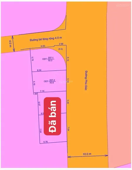 Bán 2 lô mặt tiền đường phú đức phường bắc nha trang 52.2m2 giá chỉ 3tỷ950