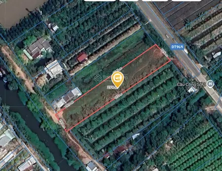 Bán 2215 m đất, ngang 19m, xã thành trung, huyện bình tân, vĩnh long