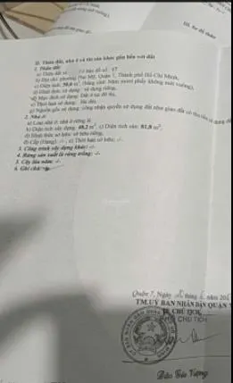 Bán nhà đường chuyên dùng 9, phường phú mỹ, quận 7, dt 50m2, giá 3,1tỷ
