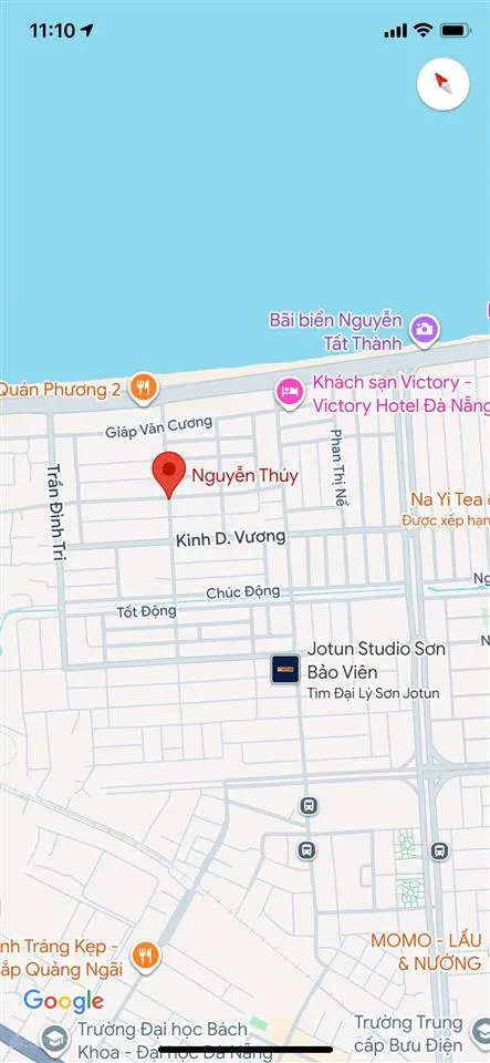 Bán đất mặt tiền đường nguyễn thuý, đà nẵng. đường 7,5m vỉa hè 4m, gần biển, giá 6 tỷ 5 tl
