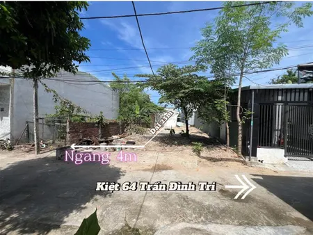 Cần bán lô đất k64/.. trần đình tri hoà minh. kiệt trước nhà 5m