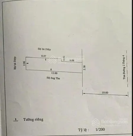 Bán nhà cấp 4 mặt tiền đường 2/4 phường vạn thắng, nha trang. dt 256m2, nở hậu, 17.5tỷ