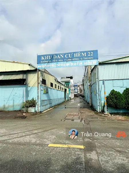 Bán đất hẻm xe hơi đường 22, linh đông 76.6m2 giá 5.2 tỷ