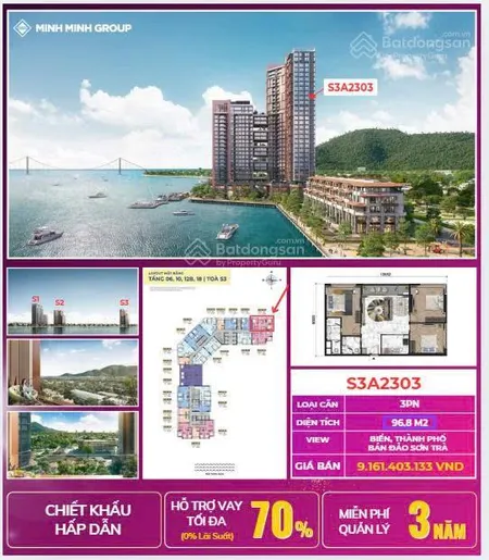 Căn hộ 3pn tầng cao tuyệt tác không gian sống, sẵn sàng đón chủ nhân mới nhận nhà tháng 6/2026