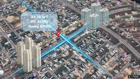 Bán lô đất góc 2 mặt tiền sau lưng shophouse minh mạng b2.10 lô 1 hòa quý, ngũ hành sơn