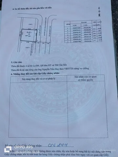 Bán lô đất 269,7m2 gần vincom uông bí, mt 15m2, vỉa hè 5m, đường 7m, sổ đỏ, giá chỉ 13tr/m2