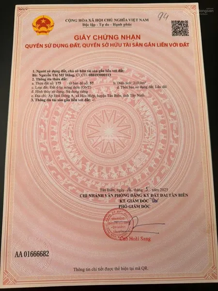 Chính chủ bán đất nền vùng ven tây ninh mặt tiền ql14c, xã phước vinh, tây ninh