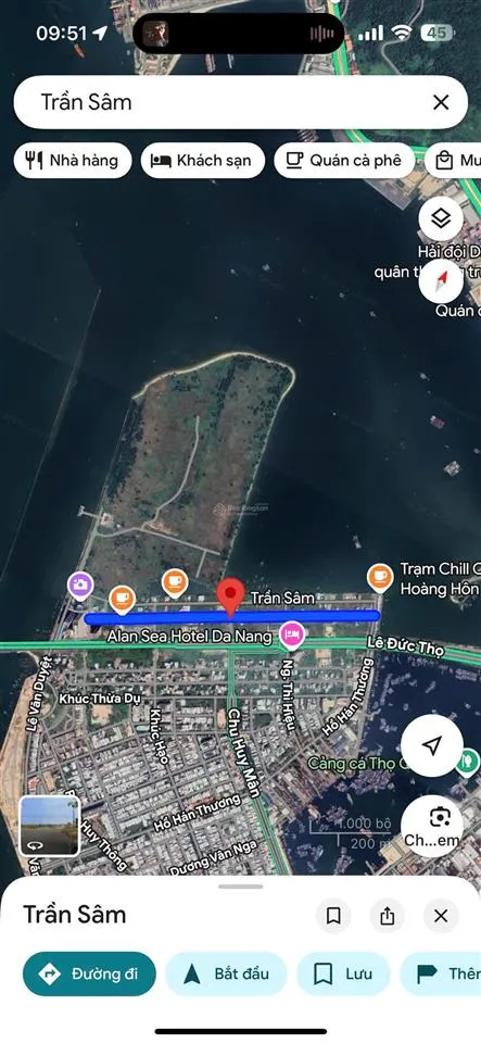 Bán lô biệt thự 180m2 đường trần sâm sát goden bay, thuận phước giá rẻ 13,7 tỷ