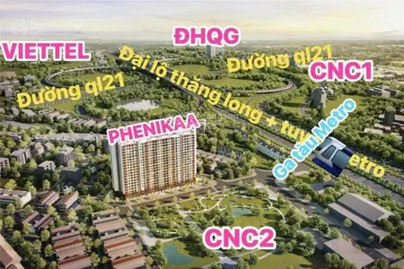 Chỉ từ 2,5 tỷ sở hữu căn hộ 2pn 2vs tại dự án phenika hòa lạc