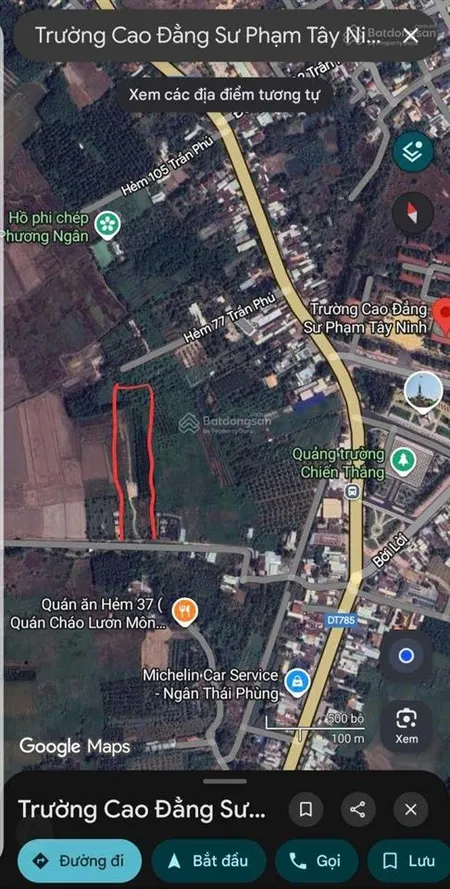 Chính chủ bán đất ruộng gần tượng đài tp. tây ninh