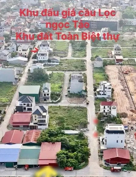 Bán nhanh đất đấu giá cầu lọc ngọc tảo phúc thọ hn, dt hơn 140m2, đường rộng 9m