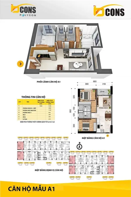 Chính chủ gửi bán căn góc 56m2 2pn 2wc bcons polygon giá 2,6 tỷ bao hết thuế phí sang tên.