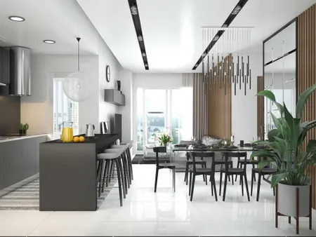 Cho thuê căn hộ 2pn, 91m2 nhà đẹp, nhiều tiện ích tại the infiniti riviera point, q7, 0914 574 ***