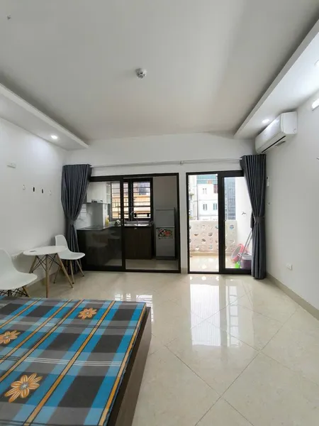 Phòng Studi0 30 M2 Có Bếp Và Ban Công Tách Biệt đầy đủ Tiện Nghi