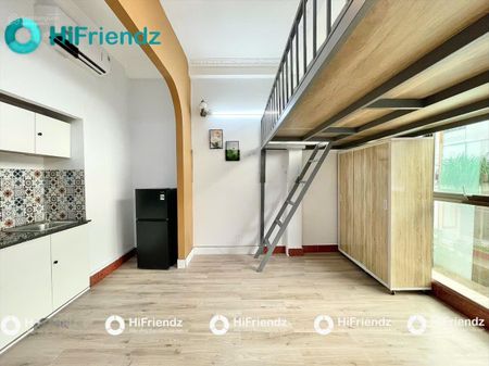 Phòng gác full nội thất - khu bàu cát - dh văn hiến