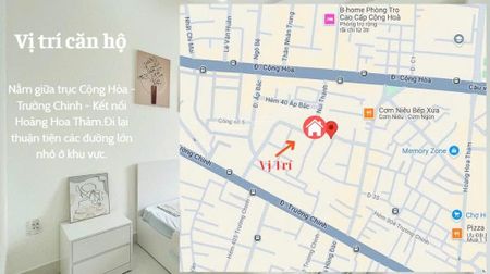 Phòng đẹp 45m² Full nội thất.Full dịch vụ tiện ích. Gần sân bay Tân Bình