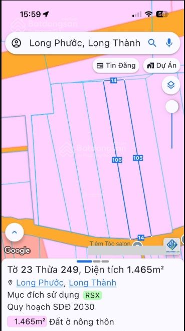 Cho thuê đất mặt tiền đường nhựa 8m