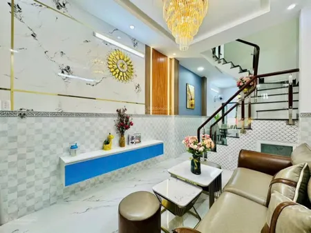 Full nội thất trệt lầu 3,5x14m có 3pn 2wc gần cv làng hoa giá 13,5 triệu