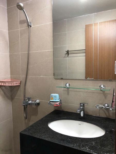 Cho thuê CHCC Geleximco Giáp Bát, Giải Phóng 65m, 11,5 triệu, 2 ngủ, 2 wc, full nội thất