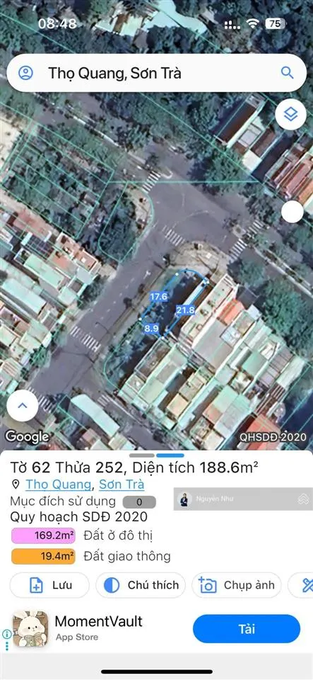 Siêu phẩm góc 2 mt lê đức thọ sơn trà sát biển 300m 173m2 ngang 8.3m, dt khủng xây cao tầng