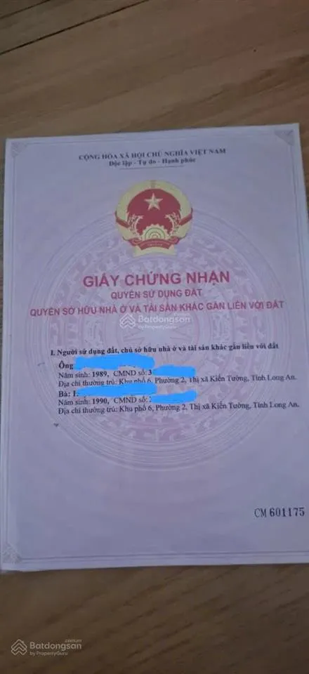 Bán đất chính chủ miễn trung gian, lô góc 2 mặt tiền, nằm trong khu dân cư đông đúc.