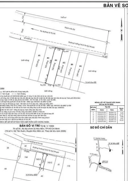 Hạ giá bán trước tết dt 5 x 23 giá 4,8 tỷ bán đất mặt tiền tô ký 12 thới tam thôn, hóc môn