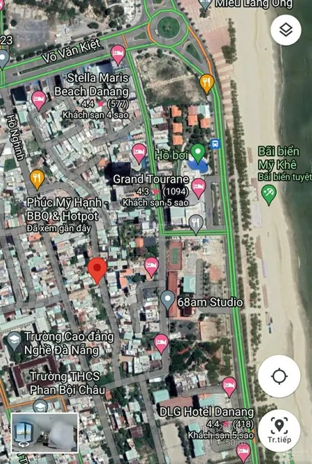 Bán lô góc 3 mặt tiền đường mỹ khê 8, sát biển mỹ khê, quận sơn trà 88m2 giá 14,x tỷ