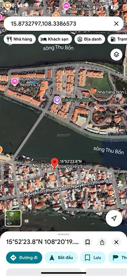 Bán 3 mặt tiền view sông ký ức hội an