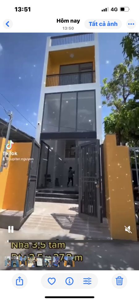 Cho thuê nhà Trần Quang Đạo, Cần Giờ, nhà 3,5 x 27,8m, DTSD: 300m, sổ hồng, giá 7,5 tr / tháng