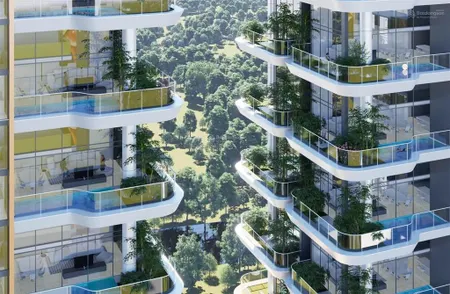Độc quyền căn góc có sân vườn riêng tại rivea hanoi, dt 69,99m2, hướng đông nam, view công viên