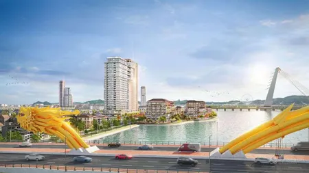 Ponte residence căn 1 ngủ+ 52m tầng cao đẹp giá 5,x tỷ view sông hàn & cầu rồng cực phẩm