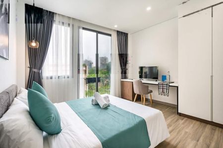 Căn hộ ban công cao cấp full NT sạch thoáng an ninh gần Bộ Công An Tp HCM, hotel PullMan