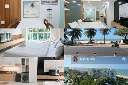 Chính Chủ Cần Cho Thuê 1 Căn Hộ Khu Sea Linh Ngay Bãi Biển đá ông địa 40m2 - đầy đủ Nội Thất
