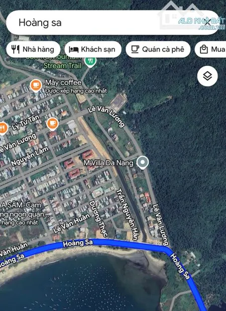CHO THUÊ MẶT BẰNG 3 MẶT TIỀN HOÀNG SA VÀ TRẦN NGUYÊN HÃN, VIEW TRỰC DIỆN BIỂN, GIÁ 150TR